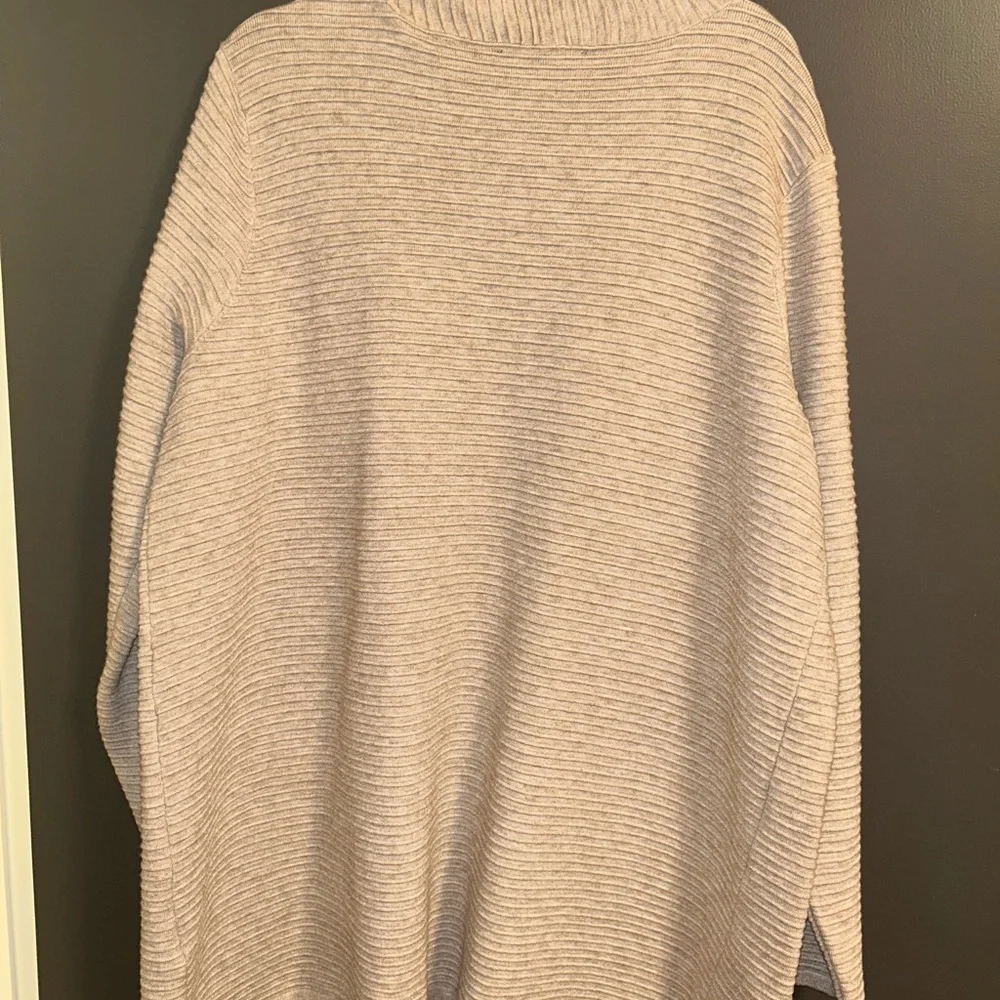 Oatmeal Open Front Cardigan - Picture 2 of 2